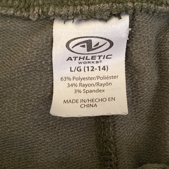 Green athletic shorts from ATHLETIC WORKS - Picture 2 of 4